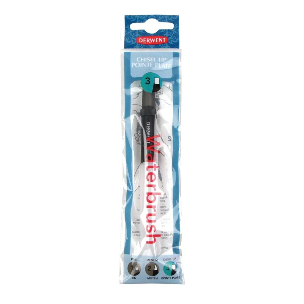 Derwent Chisel Tip Waterbrush (3 Numara)
