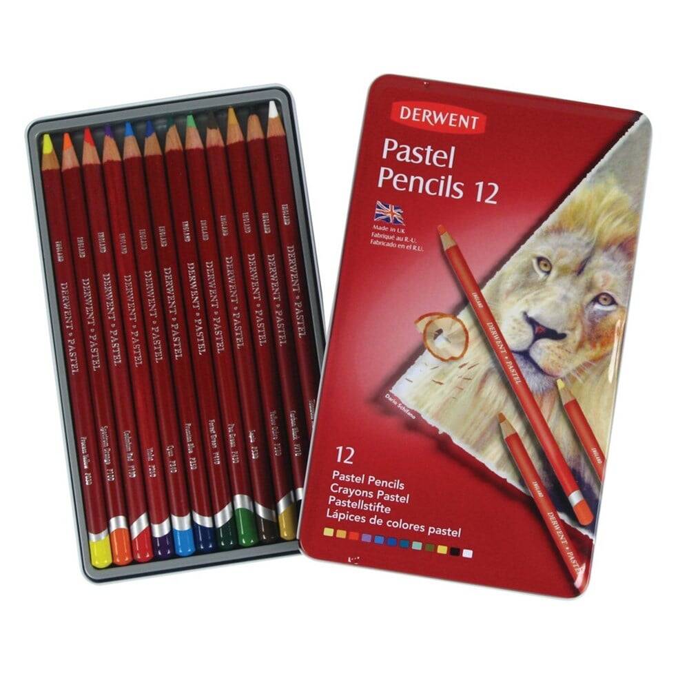 Derwent Pastel Pencil 12-Pack Tin Box