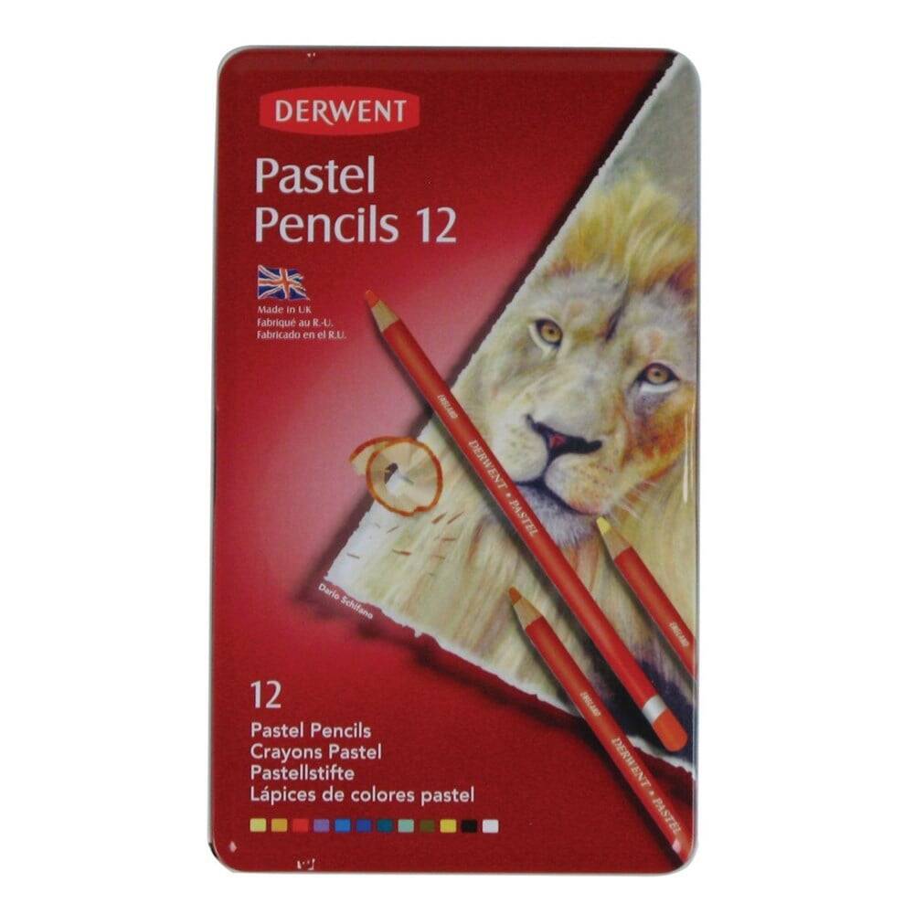 Derwent Pastel Pencil 12-Pack Tin Box