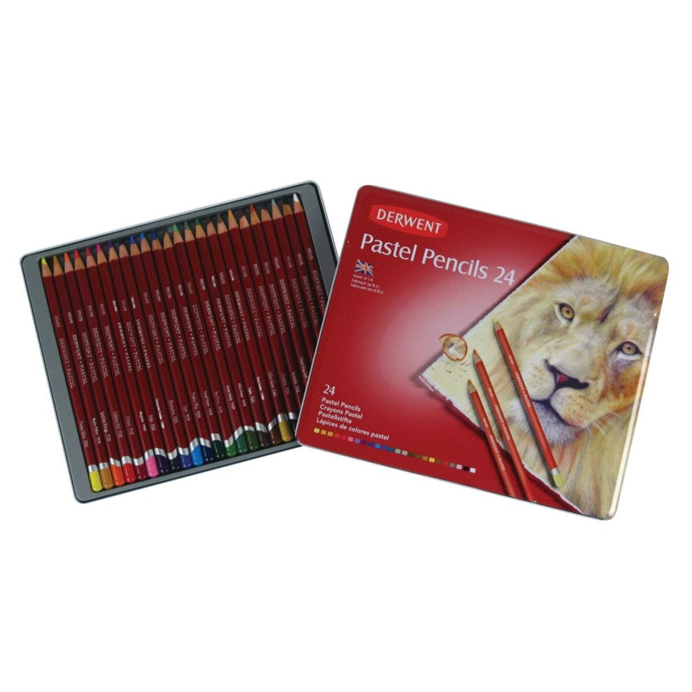 Derwent Pastel Pencil Pastel Kalem 24'Lü Teneke Kutu