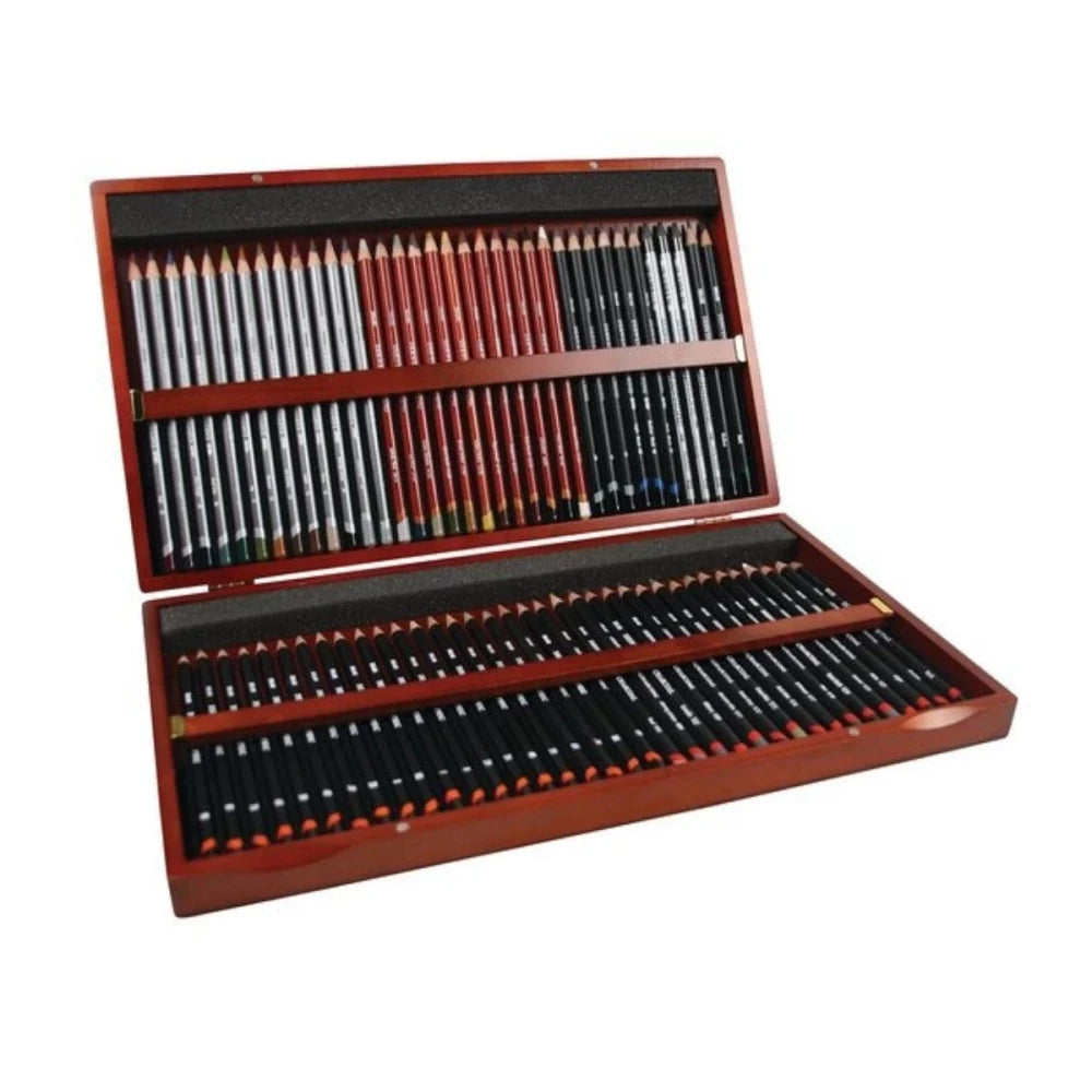 Derwent Sketching Pencil Set 72-Piece Wooden Box