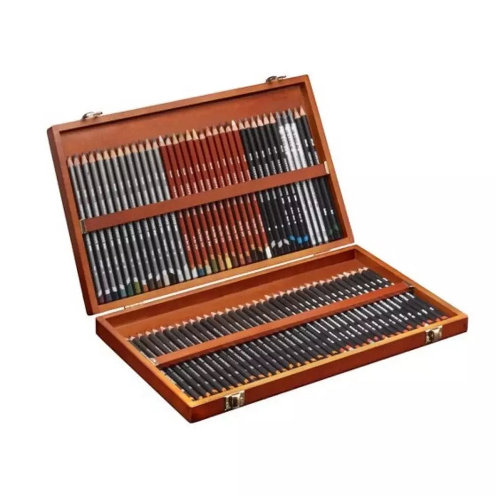 Derwent Sketching Pencil Set 72-Piece Wooden Box