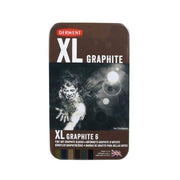 Derwent Xl Graphite Block Kalın Grafit Füzen 6'lı Teneke Kutu
