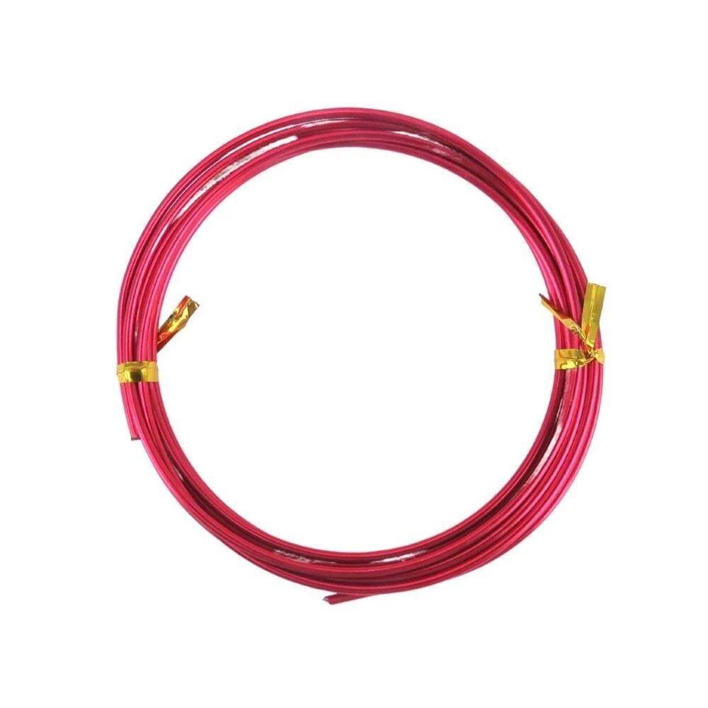 Dytac Alüminyum Tel Yuvarlak 2mm x 2mt Kırmızı