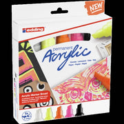 Edding Acrylic Marker Thick Tip 5-Piece Set Highlighter E-5000