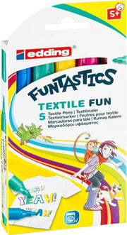 Edding Fabric Coloring Pens 5-Pack