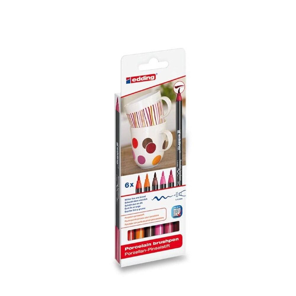 Edding Porcelain Pencil Set - Warm Colors