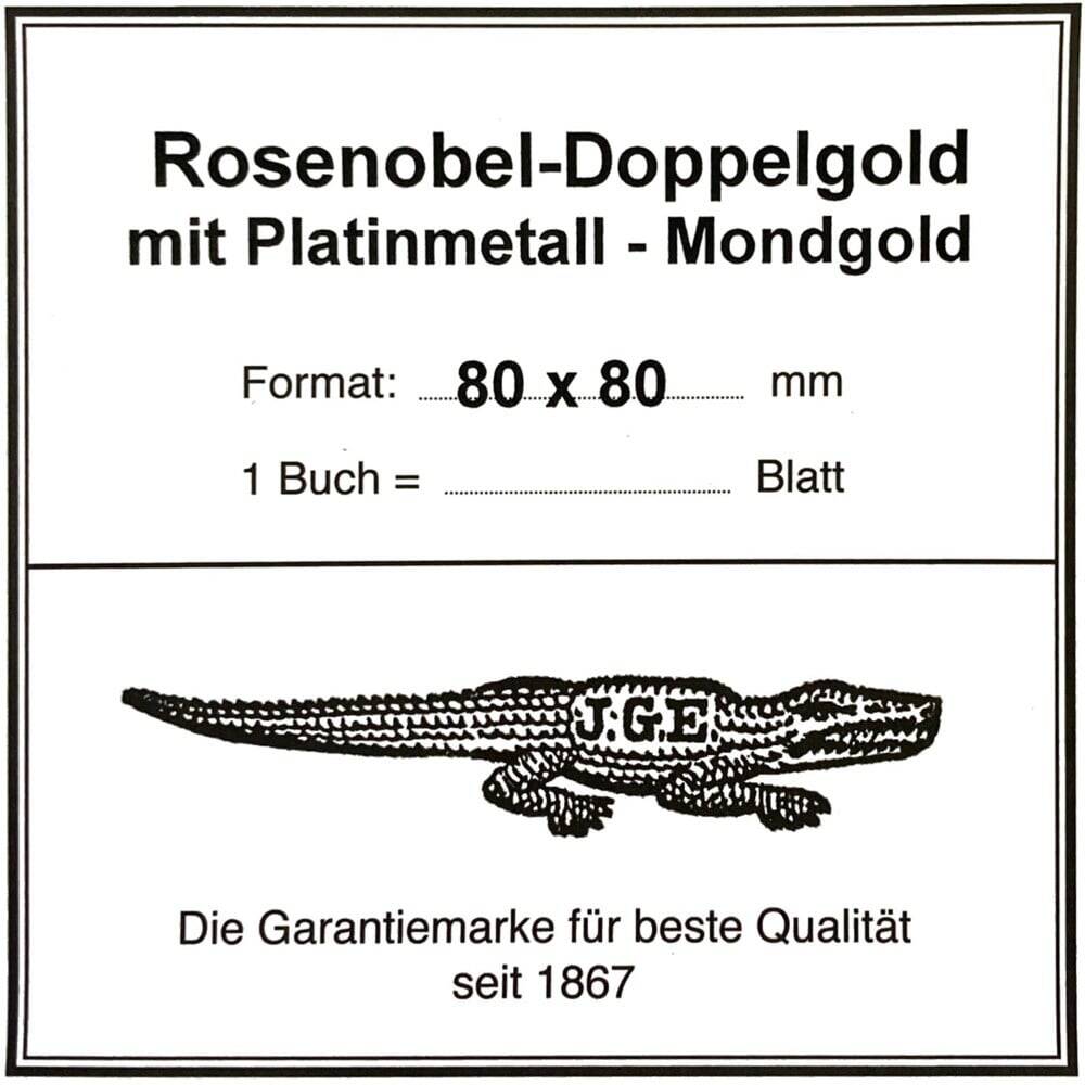 Eytzinger Rosenobel Double Gold with Platinmetall 23.5 Carat Moon Gold Loose Gold Leaf