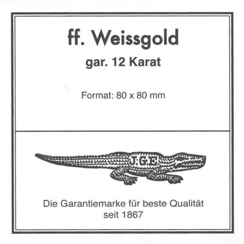 Eytzinger Weissgold 12 Carat White Transfer (Patent) Gold Leaf