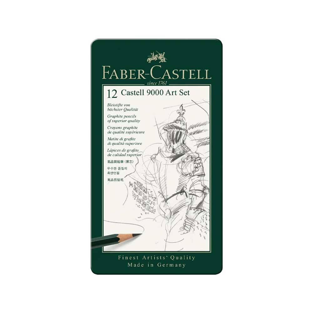 Faber Castell 9000 Dereceli Kalem Seti 12'li (8B-2H)