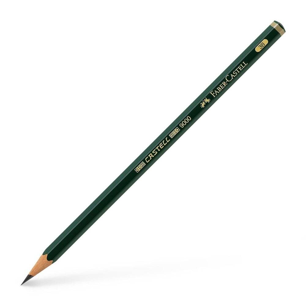 Faber Castell 9000 Graphite Pencil Dereceli Kurşun Kalem 3B