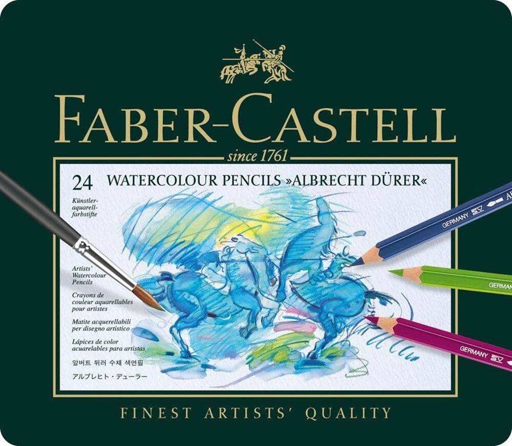 Faber Castell Albrecht Dürer Aquarell Boya Kalemi, 24 Renk
