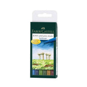 Faber Castell Pitt Artist Pen Fırça Uç Çizim Kalemi Manzara 6'lı