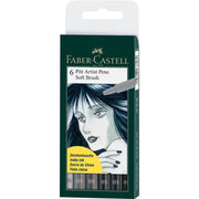 Faber Castell Pitt Artist Pen Soft Brush 6'lı