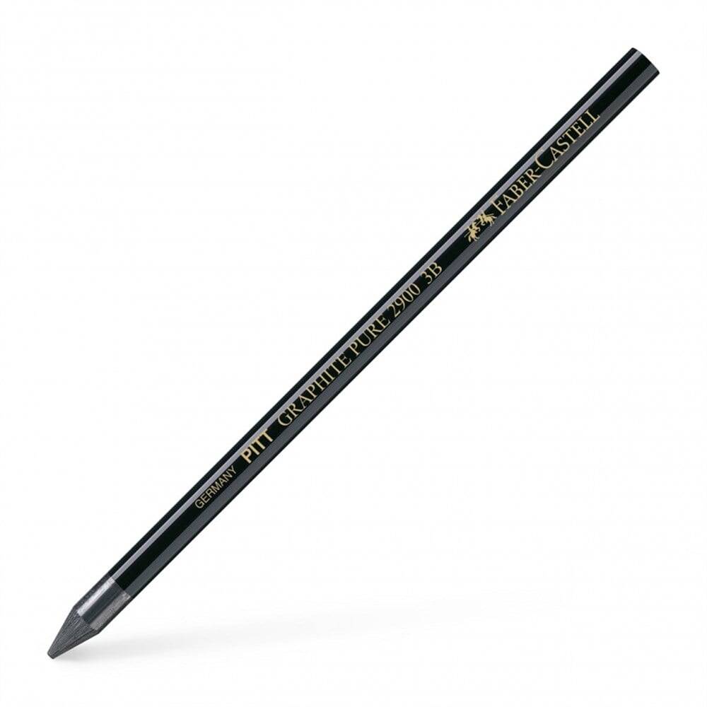 Faber Castell Pitt Monochrome Graphite Charcoal Pencil 2900 3B