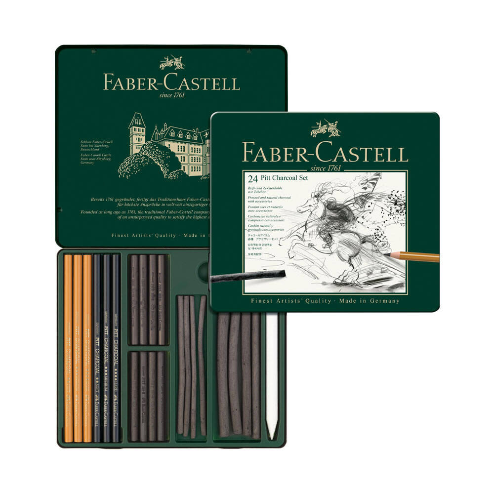 Faber Castell Pitt Monochrome Processed Charcoal Set