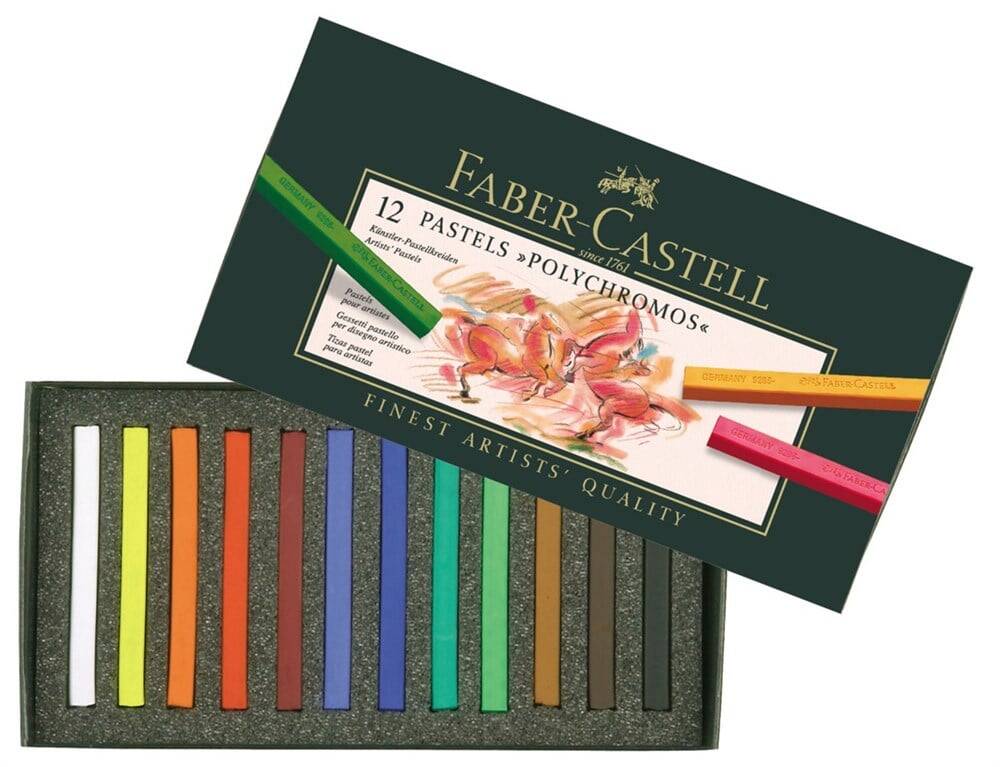 Faber Castell Polychromos Pastel 12 Colors