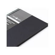 Fabio Ricci Black Spiral Notebook 50 A4 Pages