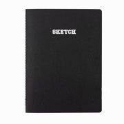 Fabio Ricci Stitched Sketchbook Black 16.5x22.5cm 100gr
