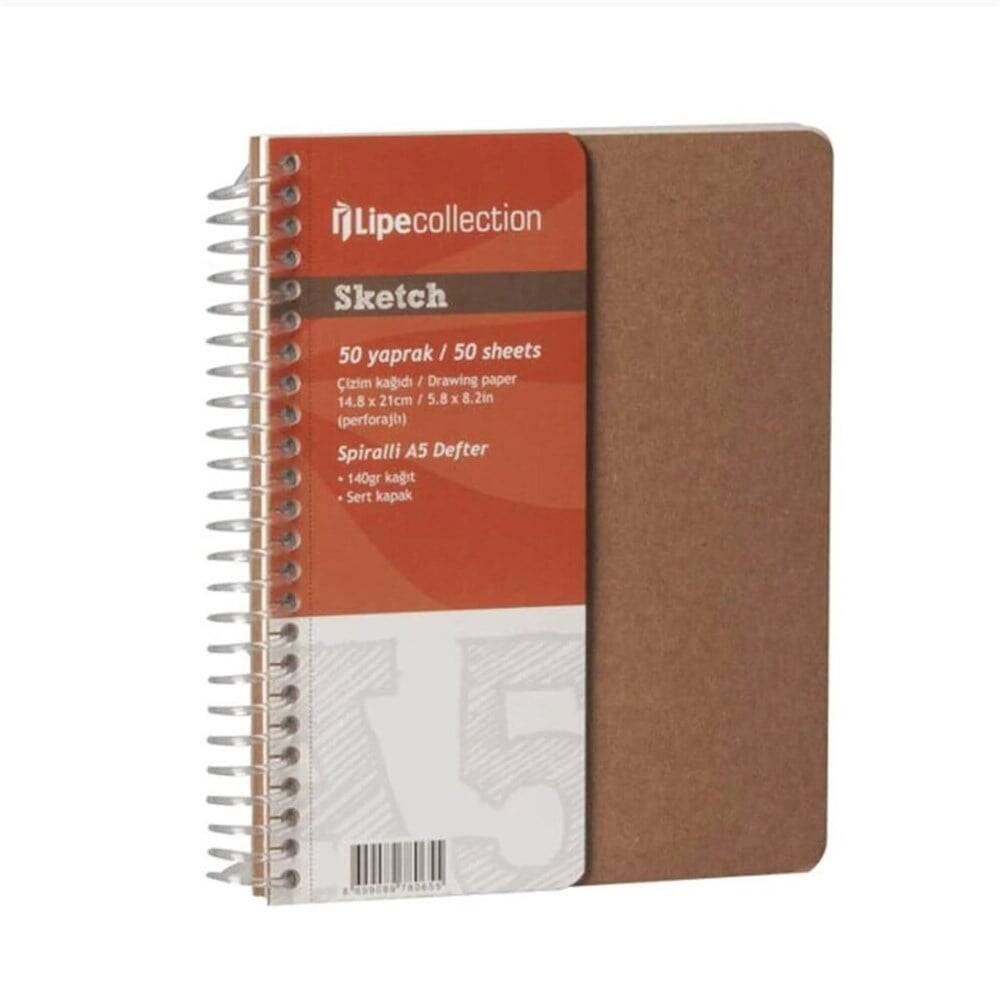 Fabio Ricci Spiral Sketchbook 50 Sheets A5