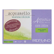 Fabriano Artistico Watercolor Notebook Extra White Grana Grossa Rough 300gr, 18x26 cm 20 Pages