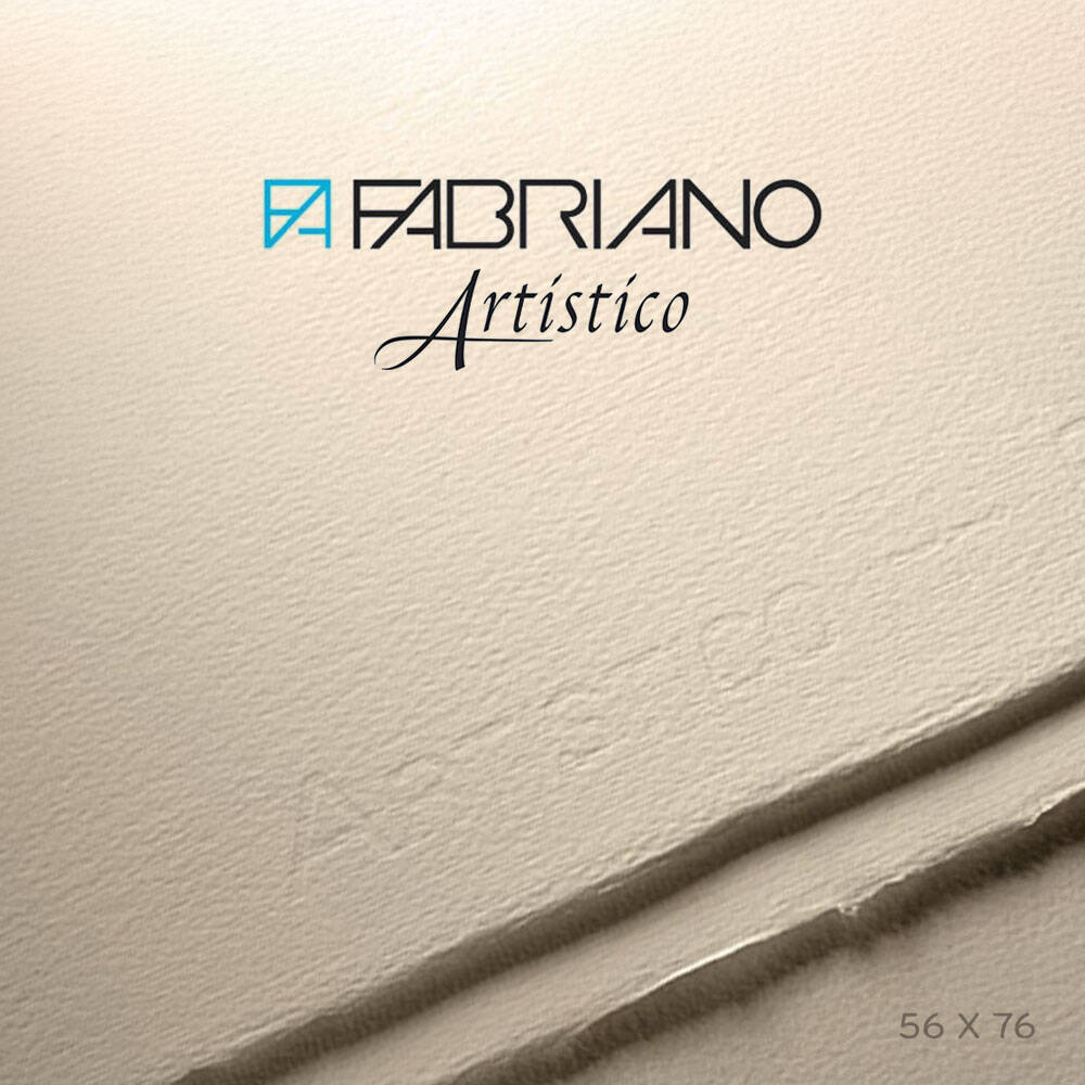 Fabriano Artistico Watercolor Paper Traditional White Cold Pressed 300 gr 56x76 cm