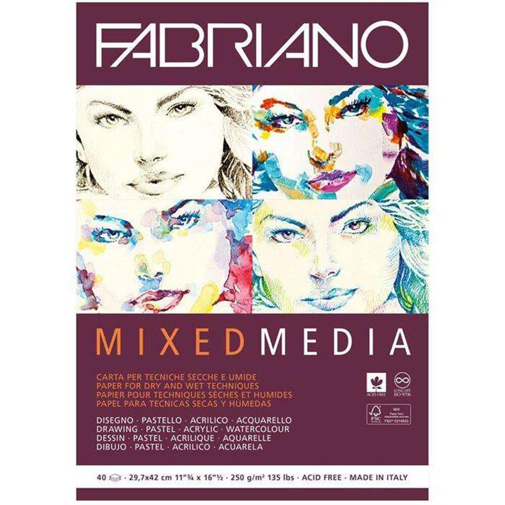 Fabriano Mixed Media A3 250 g 40 Sheets