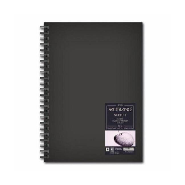 Fabriano Schizzi Sketch Book Spiralli Eskiz Defteri A4 110 g 80 Yaprak