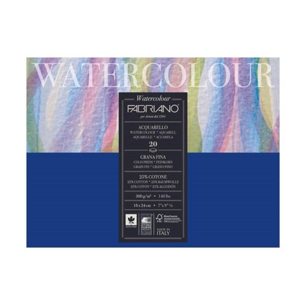 Fabriano Watercolor Studio Suluboya Blok 300Gr. 18x24cm 20 Yaprak