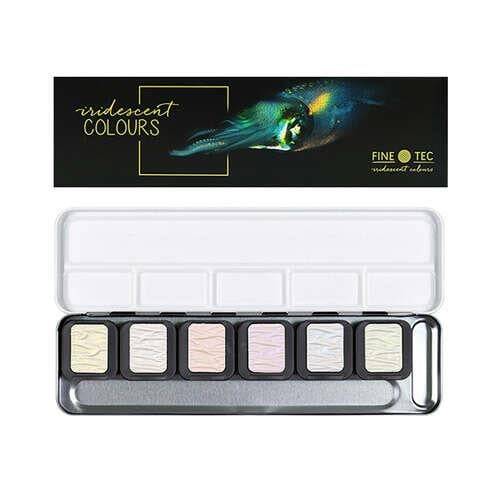 Finetec Iridescent Colors Watercolor Set 6 Colors F5600