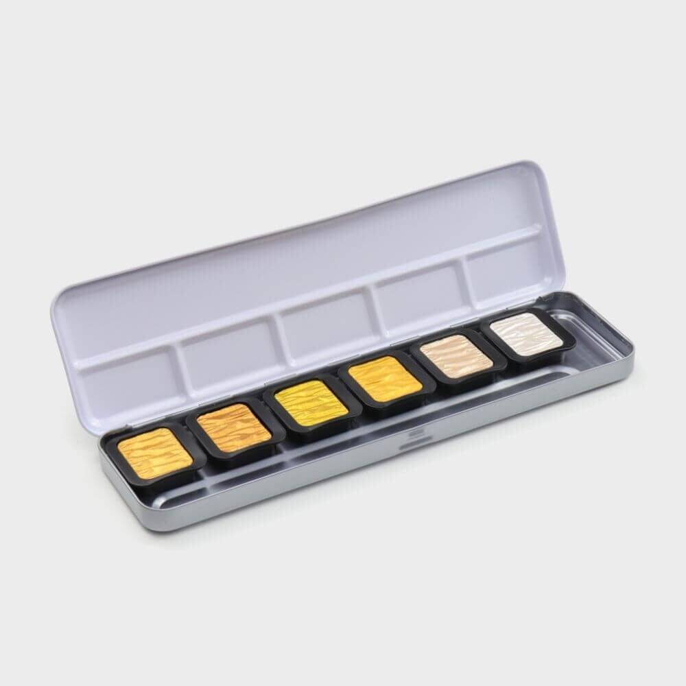 Finetec Metallic Glitter Watercolor Set 6 Colors F0601