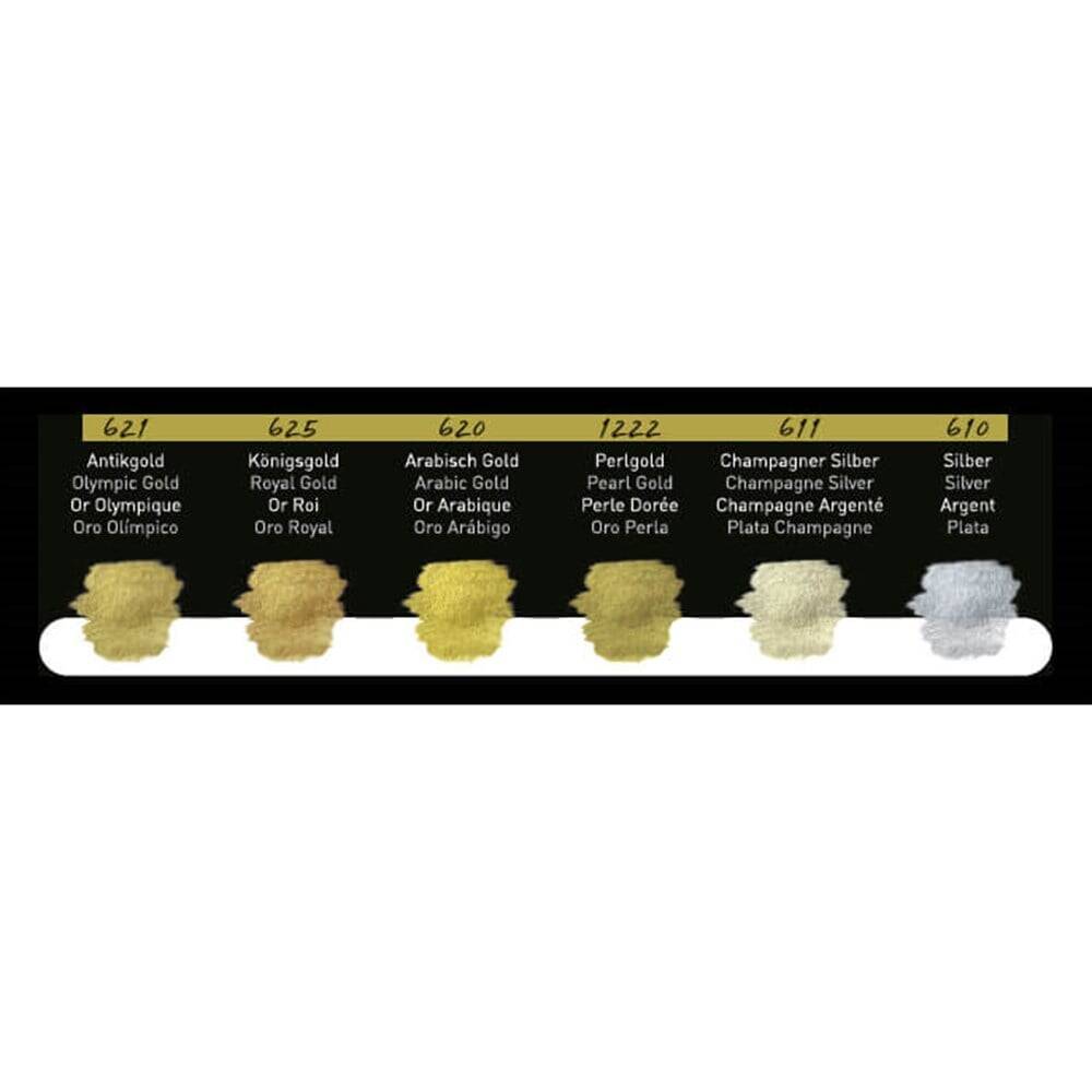 Finetec Metallic Glitter Watercolor Set 6 Colors F0601