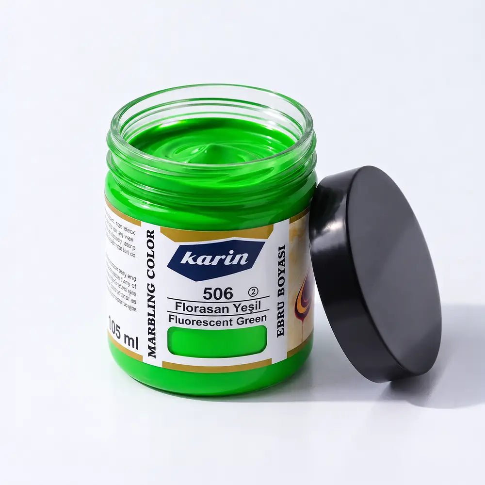 Karin Marbling Paint 506 Fluorescent Green 105 ml