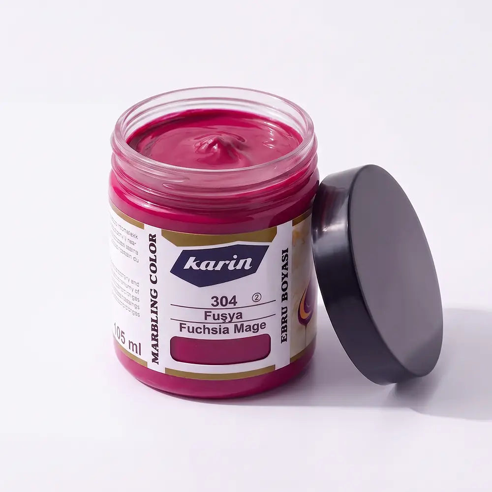Karin Marbling Paint 304 Fuchsia 105 ml