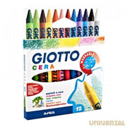 Giotto Cera Crayon 12 Pack