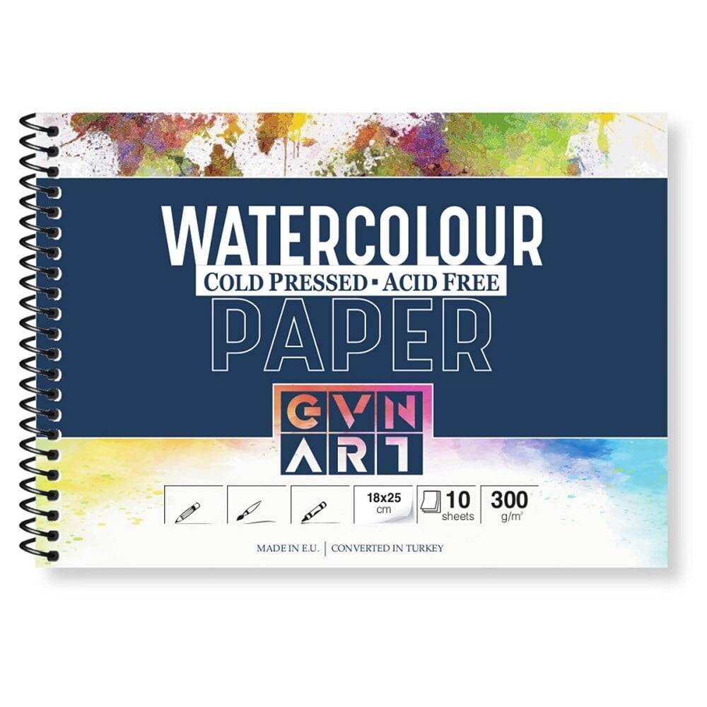 Güven Art Cold Press Watercolour Notebook 300gr 18x25cm 10 yp