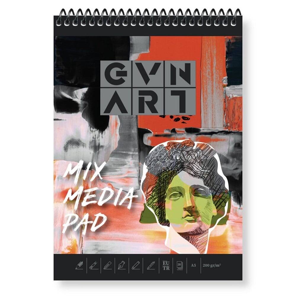 Güven Art Mix Madia Pad A5 200 gr 20 yp