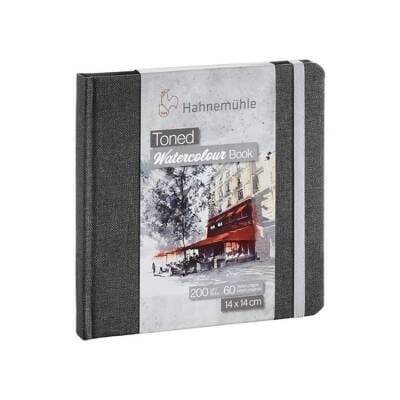 Hahnemühle Sulu Boya Defteri Gri 200 g 14x14 cm