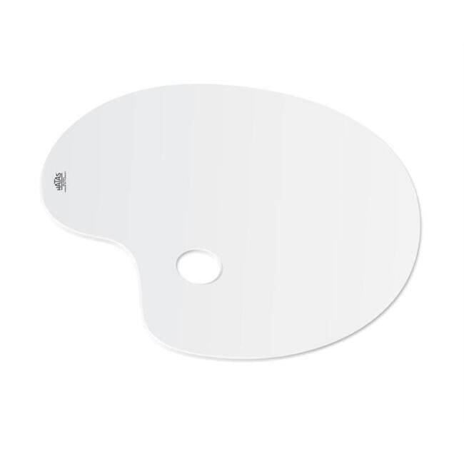 Hatas Acrylic Godless Oval Painting Palette 16x25 cm