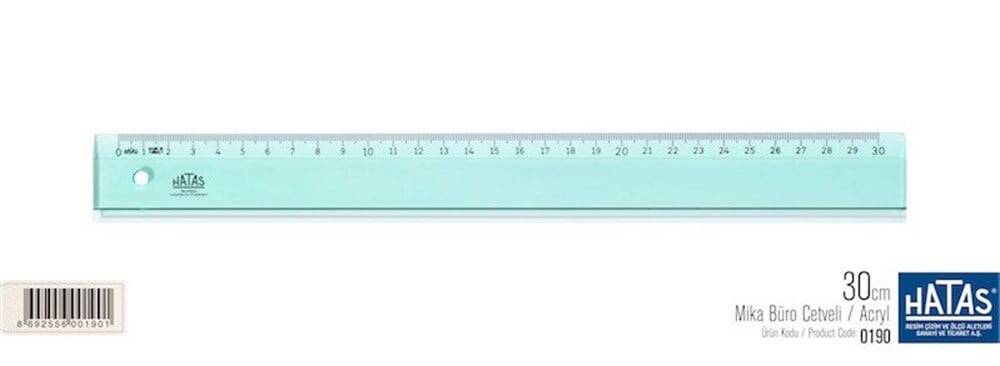 Hatas Ruler Student Economic 30 Cm 00131