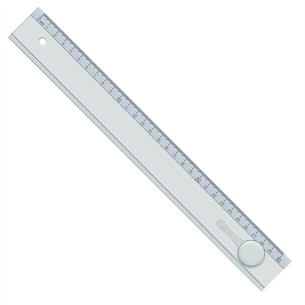 Hatas Student Plastic Ruler 30 Cm Transparent 00147