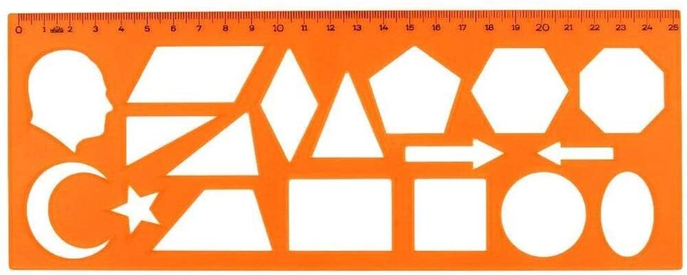 HATAS TEMPLATE GEOMETRIC SHAPES 25 CM