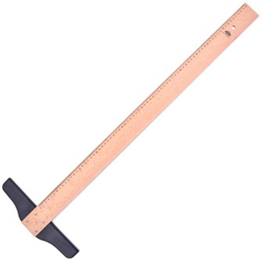 Hatas T Ruler Wooden Technician 75 Cm 01010