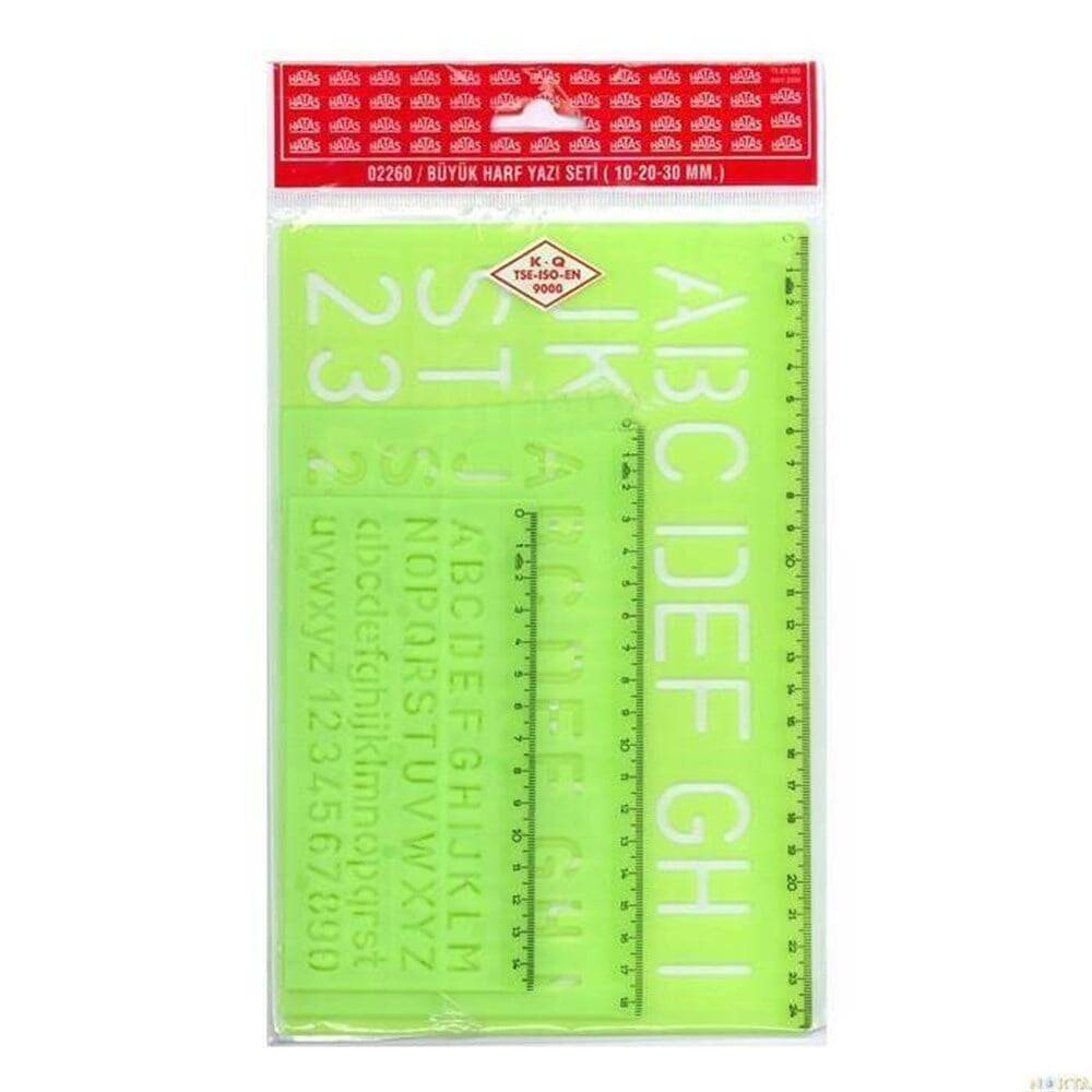 Hatas Font Set Large 10 - 20 - 30 mm. 02260