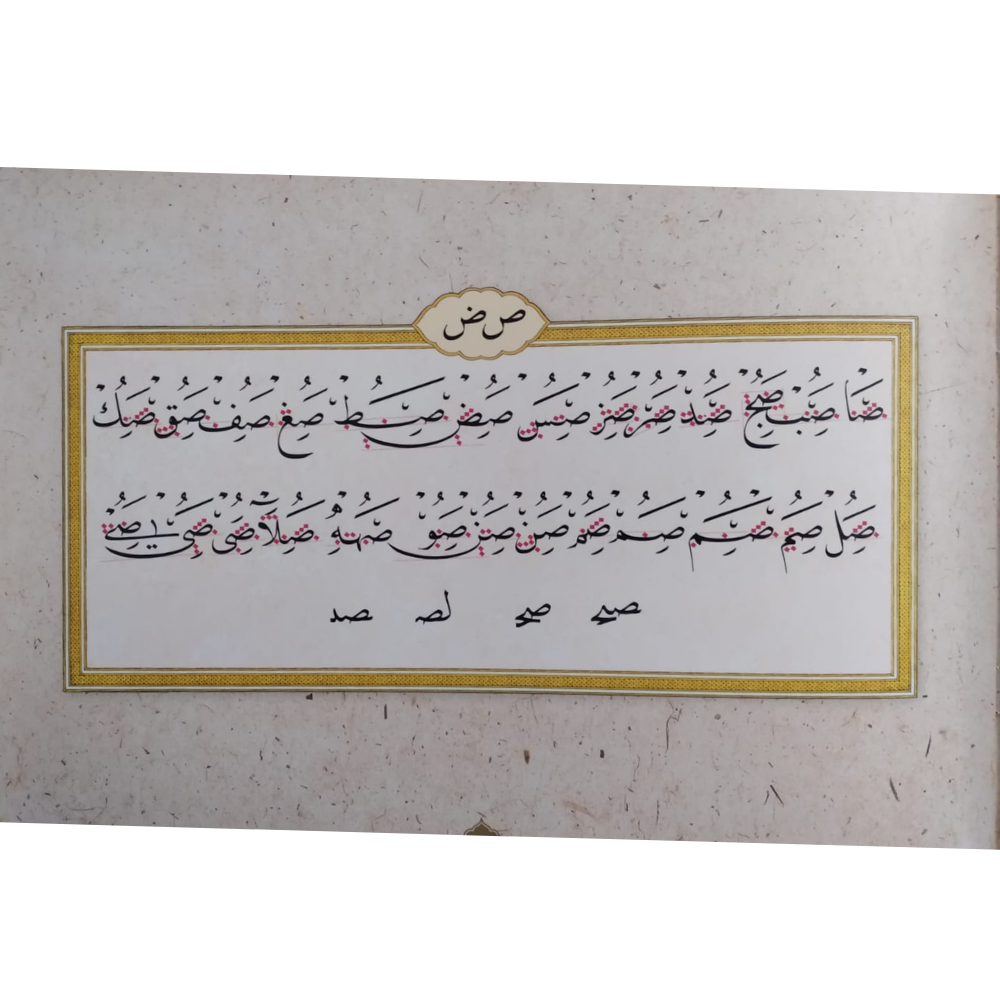 Calligrapher Mehmet Şevki Efendi's Naskh Practice Book