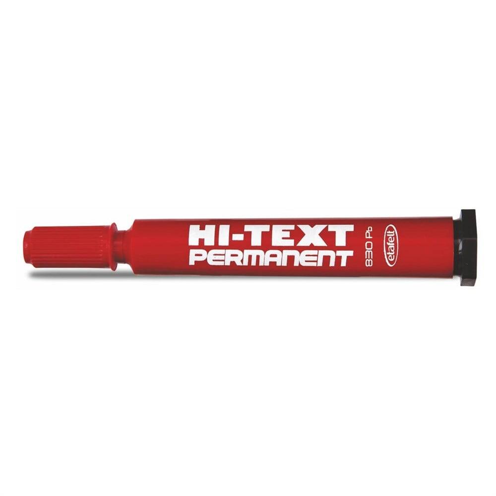 Hi-Text 830Pb Permanent Marker Round Tip Red