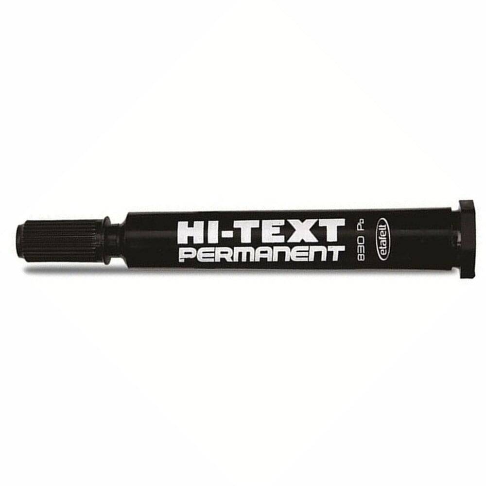 Hi-Text 830Pb Permanent Marker Round Tip Black