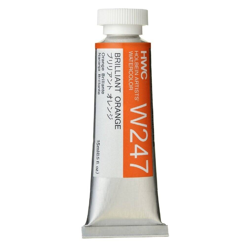 Holbein Watercolour Paint 15ml Brillant Orange W247