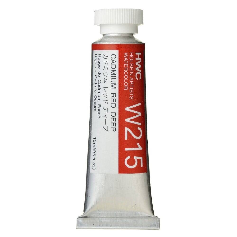 Holbein Watercolour Paint 15ml Cadmium Red Deep W215