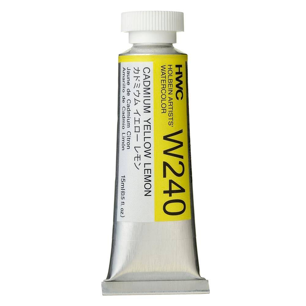 Holbein Watercolour Paint 15ml Cadmium Yellow Lemon W240